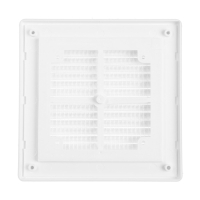 Решетка вентиляционная ZEIN Люкс ЛР162, 162 х 162 мм, с сеткой, разъемная