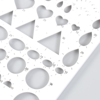 Линейка для квиллинга МИКС  21х15 см