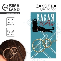 Заколка для волос формовая "Какая есть"