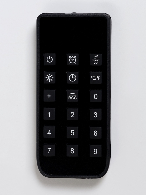 Часы настенные электронные, будильник, календарь, термометр, гигрометр, 15.8 х 3 х 24.8 см   1074710