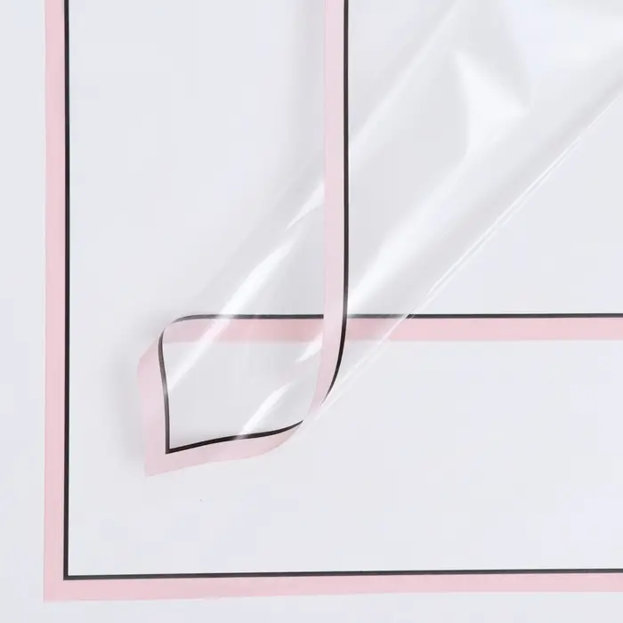 Плёнка для декора и флористики, розовая, универсальная, без рисунка, лист 1 шт., 58&times;58 см