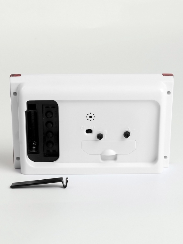 Часы будильник настольные, на батарейках, 17.9 х 10.9 х 4.1 см, циферблат 10.9 х 15.5 см