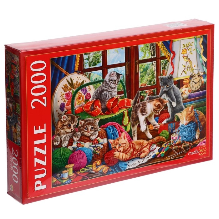 Пазл &laquo;Котята с клубками&raquo;, 2000 элементов