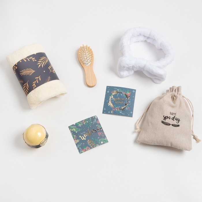 Новогодний подарочный набор Этель Новогодний подарочный набор Этель "Happy new year", полотенце и аксессуары