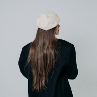 Берет, песочный, р-р 56 см