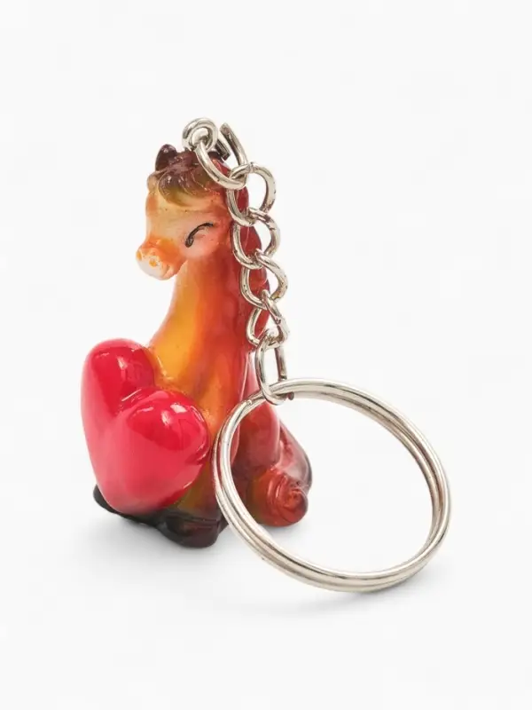 Брелок новогодний &laquo;Лошадь с сердцем&raquo;, 3,5 см