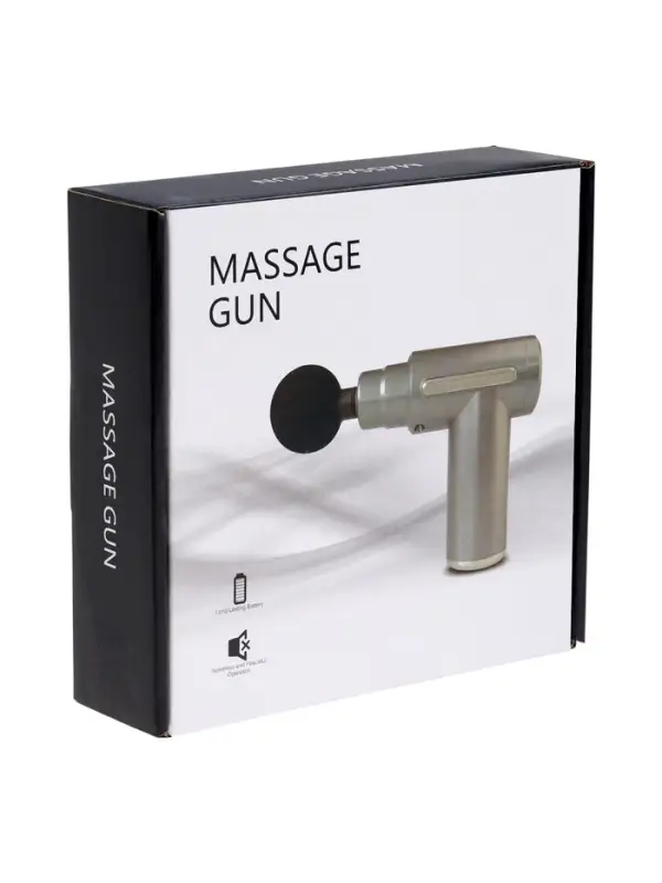 Массажёр для тела LEM-02, вибрационный, 4 насадки, 6 режимов, 1800-3200 об/мин