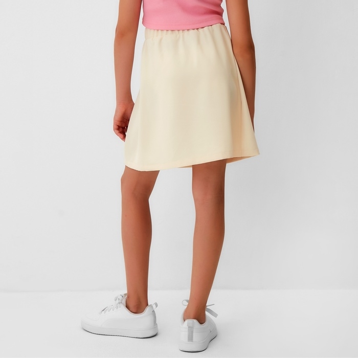 Юбка для девочки MINAKU, цвет бежевый, рост 128 см Юбка для девочки MINAKU, цвет бежевый, рост 128 см