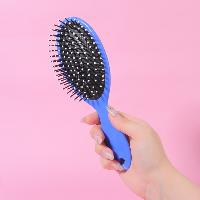 Расчёска массажная, 7 &times; 22,5 см, цвет МИКС