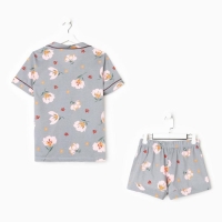 Пижама женская (рубашка и шорты) KAFTAN &laquo;Цветы&raquo; р. 40-42