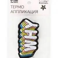 Термоаппликация Why, 8.5&times;4 см, разноцветная