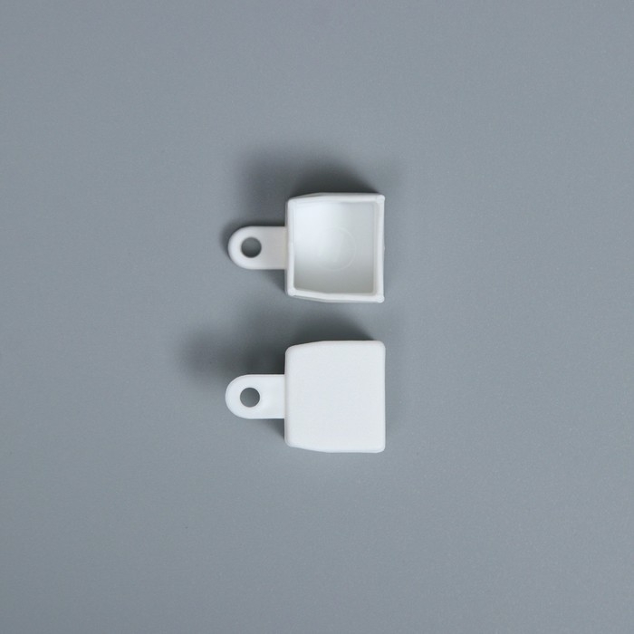 Карниз двухрядный, ширина 140 см, d=28 мм, пластиковые элементы, цвет белый