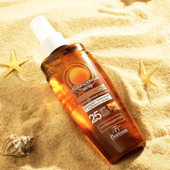 Масло водостойкое &laquo;Интенсивный загар&raquo;  SPF 25, 150 мл