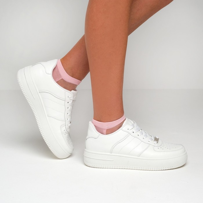 Носки женские стеклянные MINAKU цвет розовый, размер 36-37 (23 см)