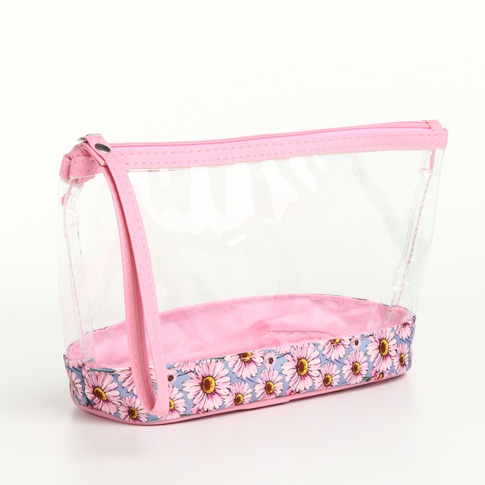 Набор косметичек 2 в 1 на молнии, цвет розовый Набор косметичек 2 в 1 на молнии, цвет розовый