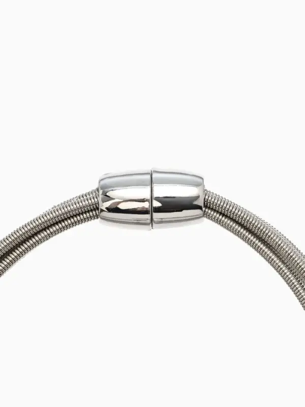 Набор 2 пред-та: колье, браслет "Бусина на нитях", цвет серебро