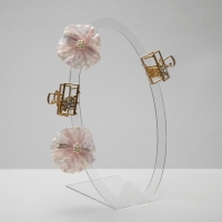 Подставка под заколки 13&times;10&times;23 см, оргстекло 2 мм, цвет прозрачный В ЗАЩИТНОЙ ПЛЁНКЕ