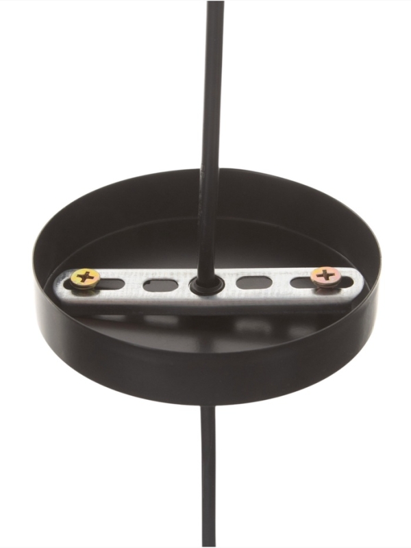 Светильник "Манчестер" (Вышивка) 1х40Вт Е27 черный 12,5х12,5х24+100см