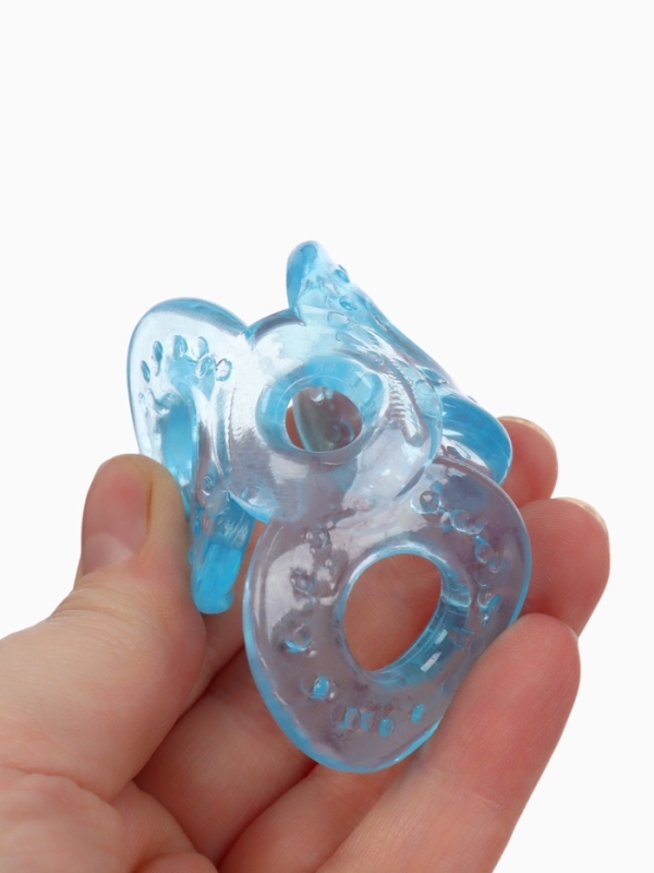 Ниблер с текстильной сеточкой, цвет голубой