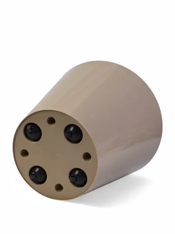 Горшок для цветов "Rosemary" D-33 см, 16 л с дренажной вставкой на колесиках, бежевый