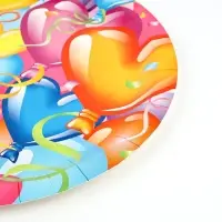 Тарелки бумажные ламинированные Праздничное настроение 23см 6шт