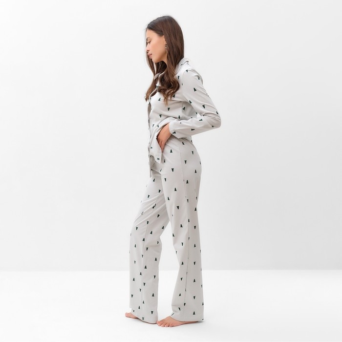 Пижама женская (рубашка и брюки) KAFTAN Пижама женская (рубашка и брюки) KAFTAN "Елки" р.44-46