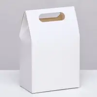 Коробка-пакет с окном, белый, 15&times;10&times;6 см