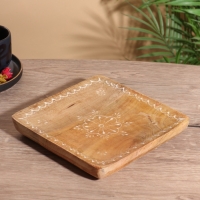 Блюдо "Звезда" дерево манго 20,5х20,5х3 см