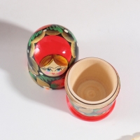 Матрёшка "Наташа", красная, 5-кукольная , 12 см