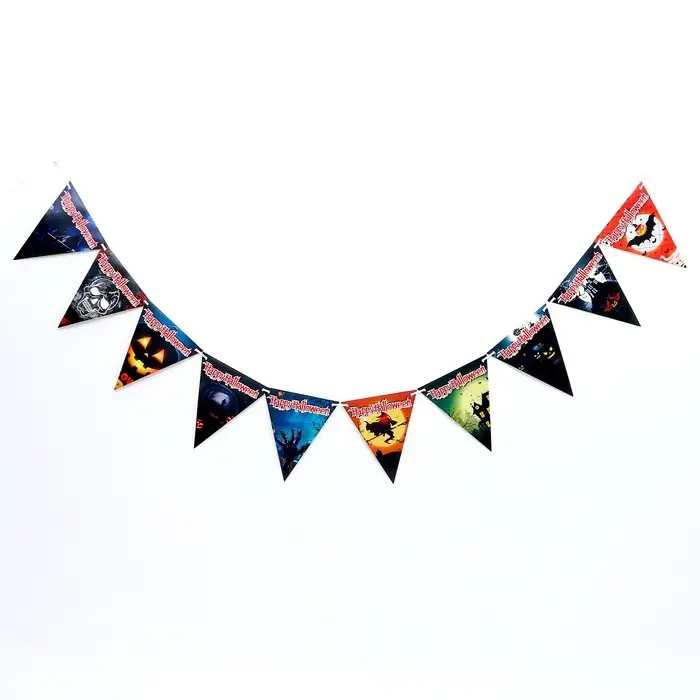 Гирлянда бумажная &laquo;Хеллоуин&raquo;, 14 флажков