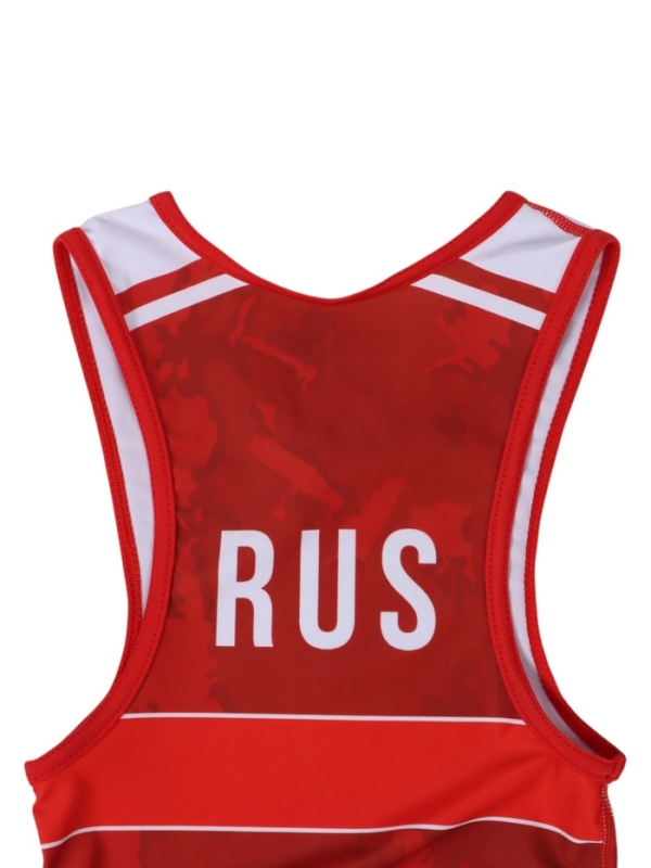 Трико борцовское FIGHT EMPIRE, WT500R, красное, размер 120