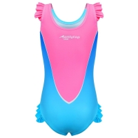 Купальник для девочек + шапочка ONLYTOP, р. 34, рост 128 см, обхват 46-52 см