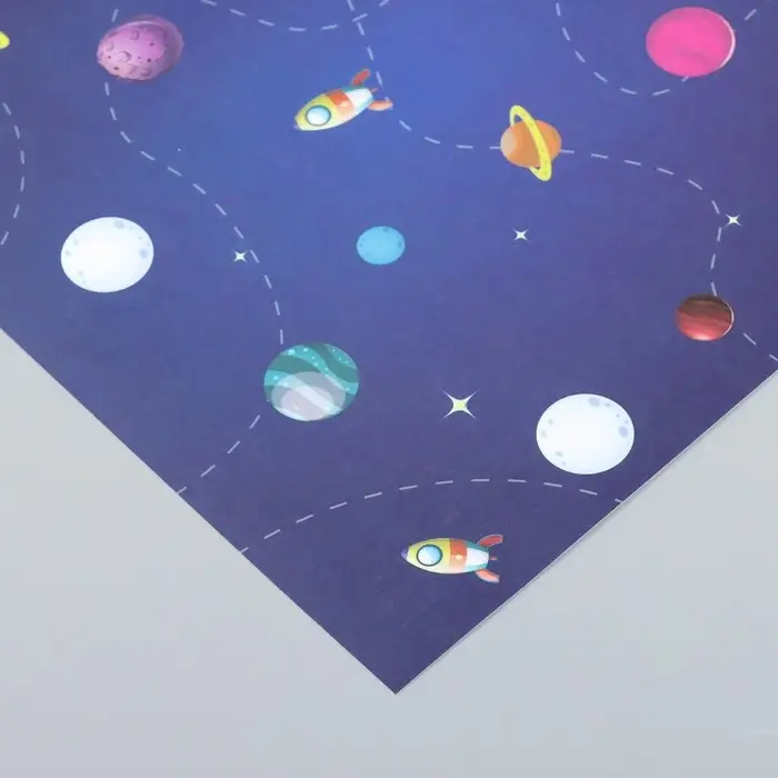 Бумага для скрапбукинга &laquo;Арт Узор. Путешествие в космос&raquo;, 180 г/м&sup2;, 30.5&times;32 см