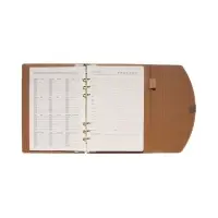 Органайзер на кольцах, A5, с клапаном, 80л, линия, к/зам, Розовый