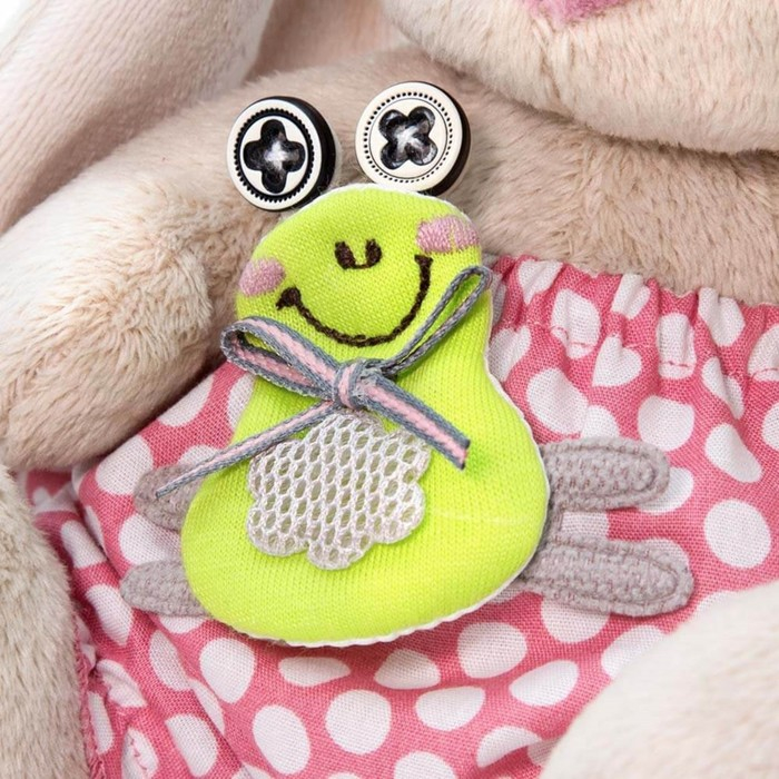 Мягкая игрушка «Зайка Ми», с лягушонком, 15 см Мягкая игрушка «Зайка Ми», с лягушонком, 15 см