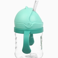 Mum&Baby, Поильник- непроливайка с трубочкой, дракоша, бирюзовый SL-07275B