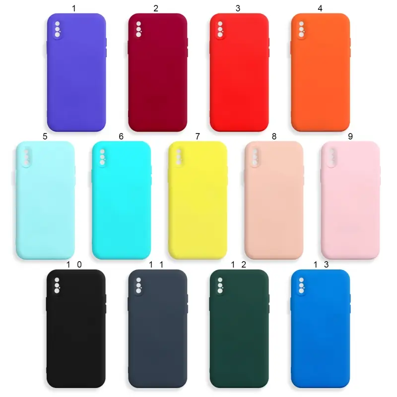 Чехол iPh XS Max Silicone WS (без лого, в прозрачном пакете)