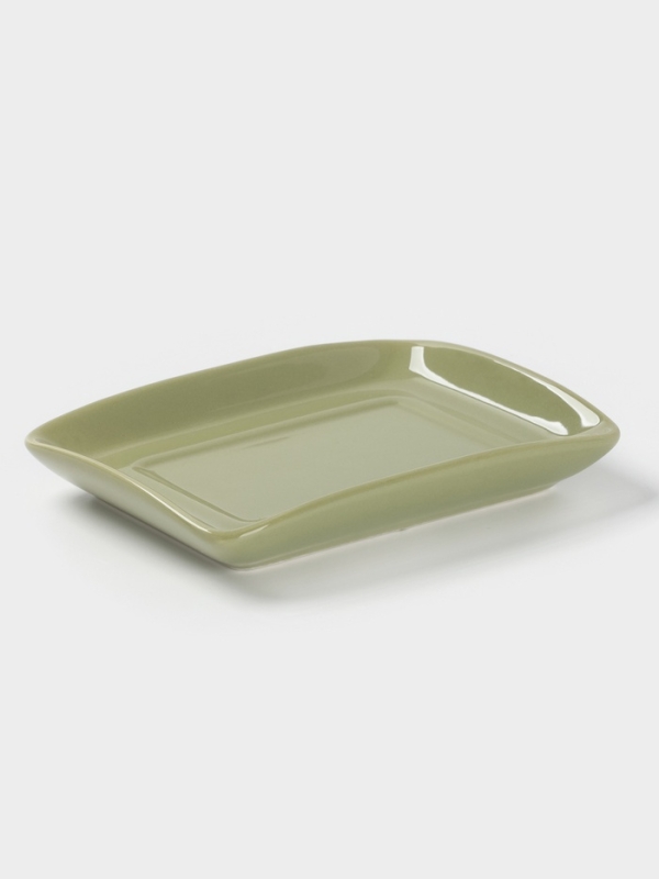 Масленка Доляна "Цветы" цвет белый  17х12х8,5 см