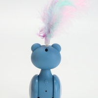 Игрушка-неваляшка с пером под лакомство, 11 х 6 см, Микс цветов Игрушка-неваляшка с пером под лакомство, 11 х 6 см, Микс цветов