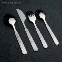 Набор столовых приборов &laquo;Топтыжка&raquo;, 4 предмета, толщина 1,5 мм