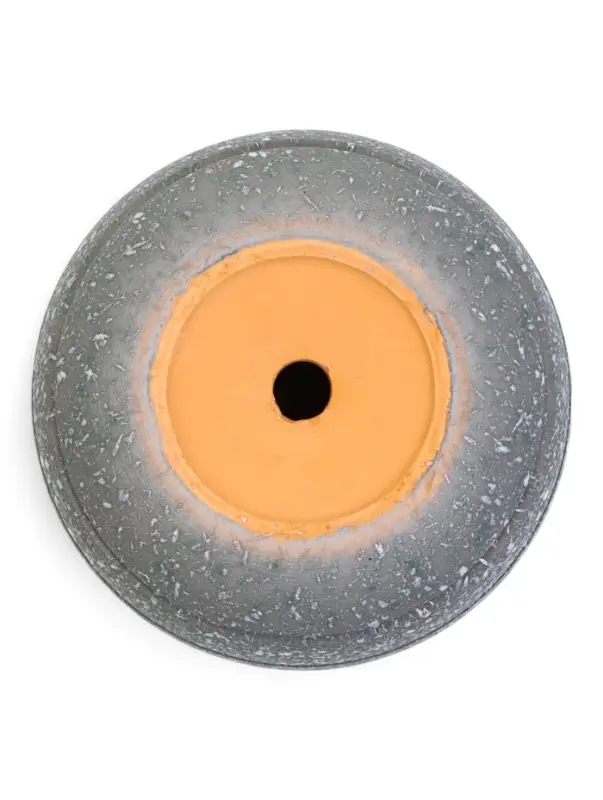 Горшок цветочный  с поддоном 0,8 л, серый керамика "Пряности" (М)