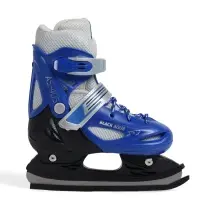 Коньки детские раздвижные BlackAqua, р. 30-33, для фитнеса, синие