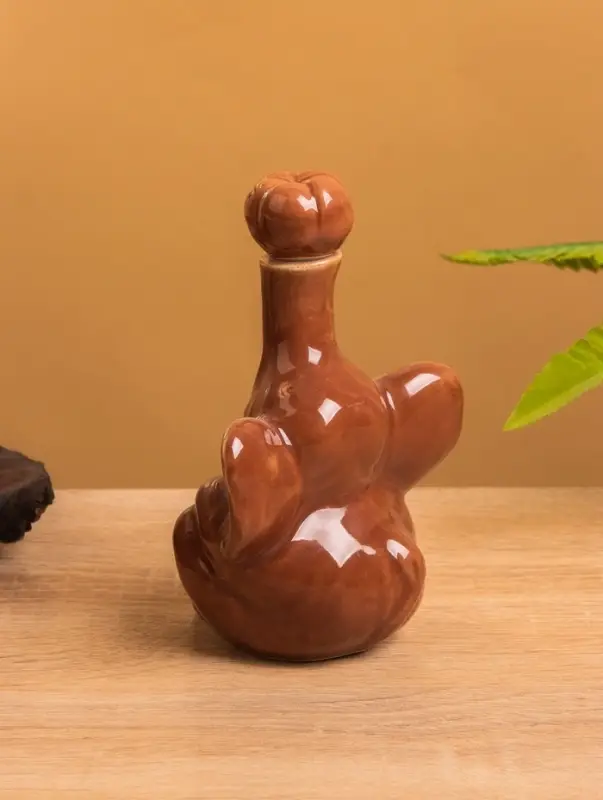 Сосуд для масла &laquo;Слон&raquo;, 7.5&times;9.5&times;14 см, керамика, коричневый