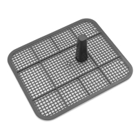 Туалет для собак &laquo;Луна&raquo; со столбиком 49 х 36 х 3 см, серый