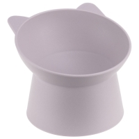 Миска для животных КОТ 0,2л, Soft-touch, лавандовый