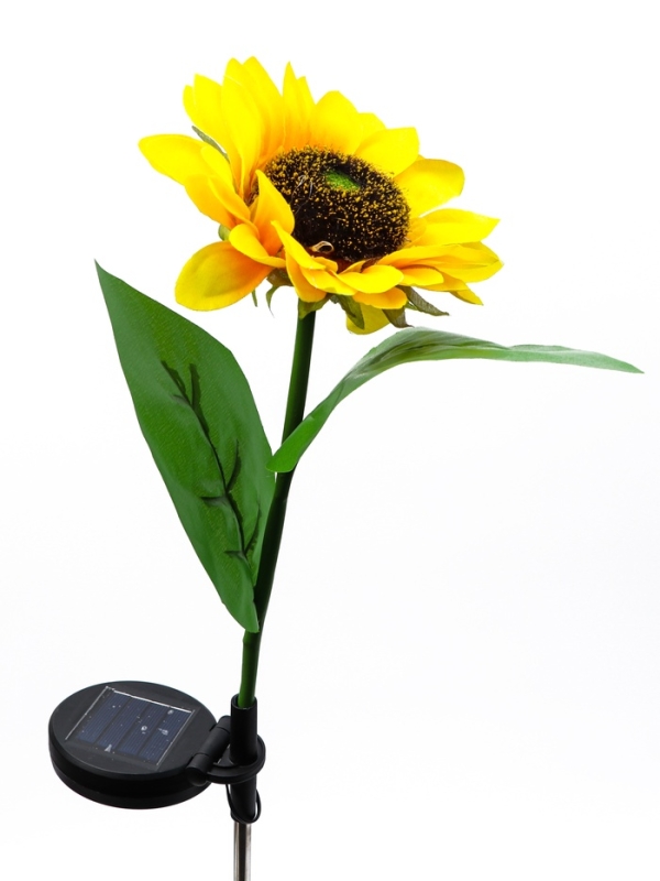 Штекер с подсветкой "Подсолнух" 15х5см/65см