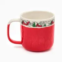 Кружка чайная керамическая &laquo;Новогодняя деревушка&raquo;, 350 мл, ручная работа