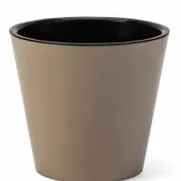 Горшок для цветов "Rosemary" D-16 см, 1,6 л с дренажной вставкой, бежевый