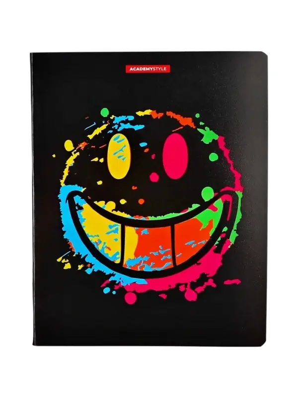 Тетрадь 48 листов, в клетку &laquo;Смайлы&raquo;, мелованный картон, МИКС