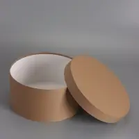 Коробка круглая крафт, 30 х 15 см